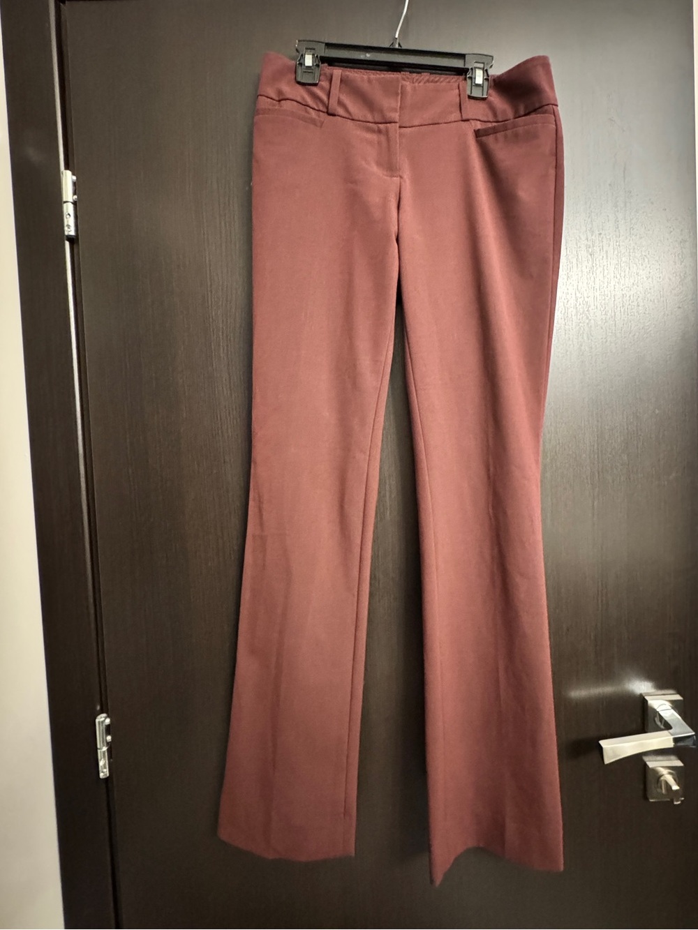 The Limited Drew Fit Burgundy Bootcut Dress Pants